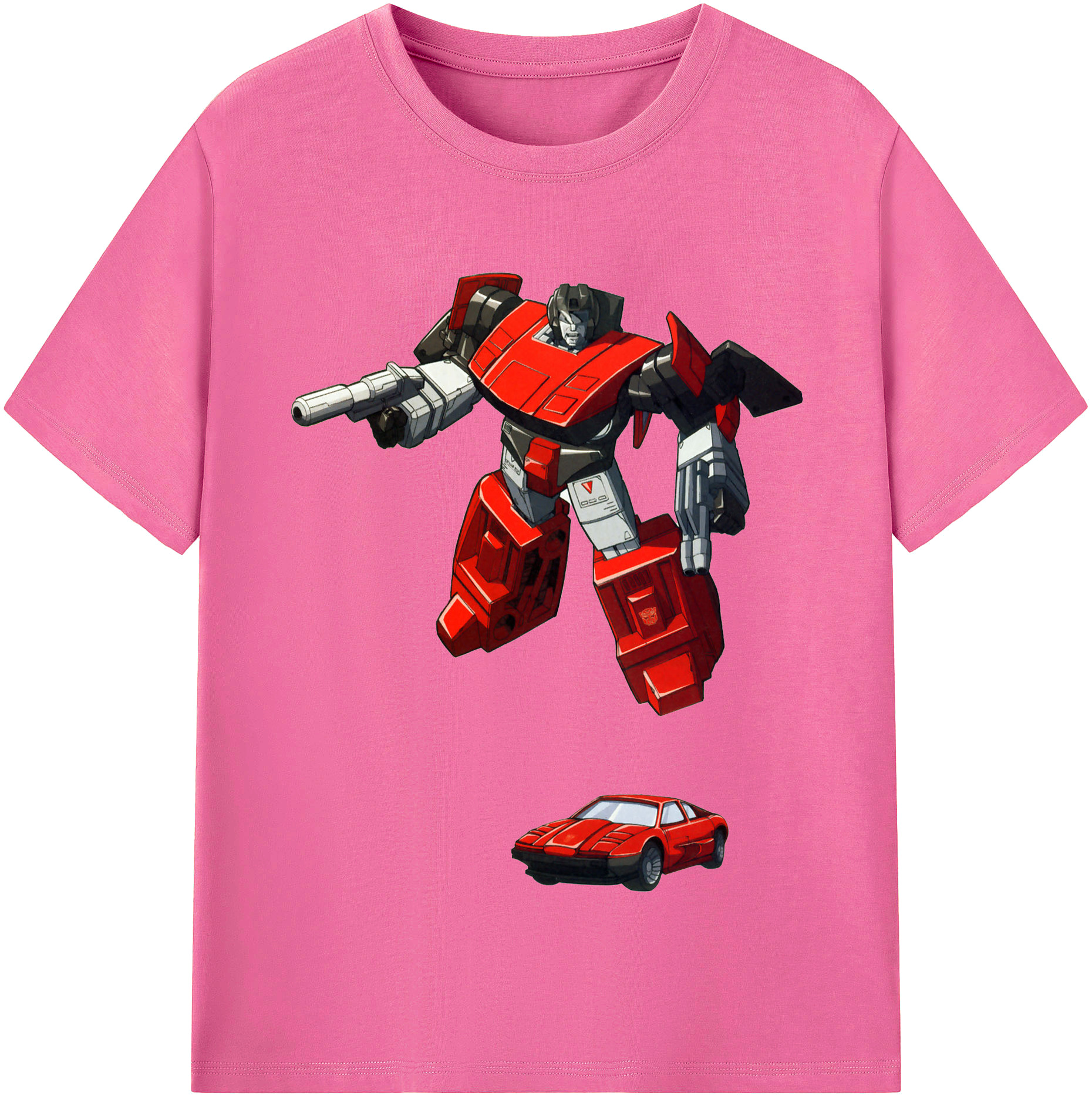（画像用）  レディースカジュアルプリントTシャツ（綿100％）